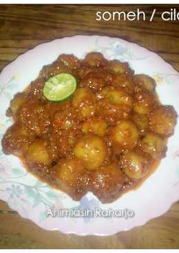 Cilok sambel kacang kenyal / Someh nama asli di tegal