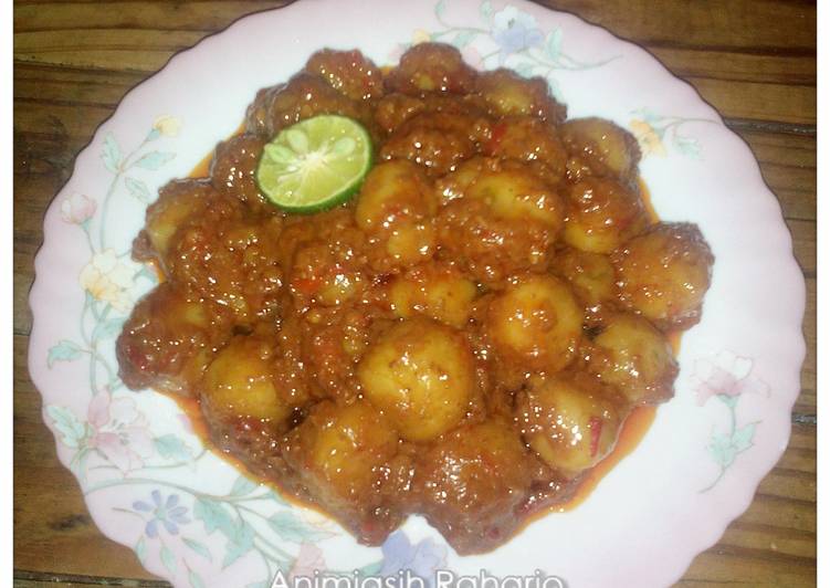 gambar untuk resep makanan Cilok sambel kacang kenyal / Someh nama asli di tegal