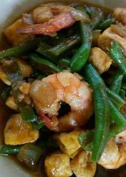 Tumis buncis udang kecap