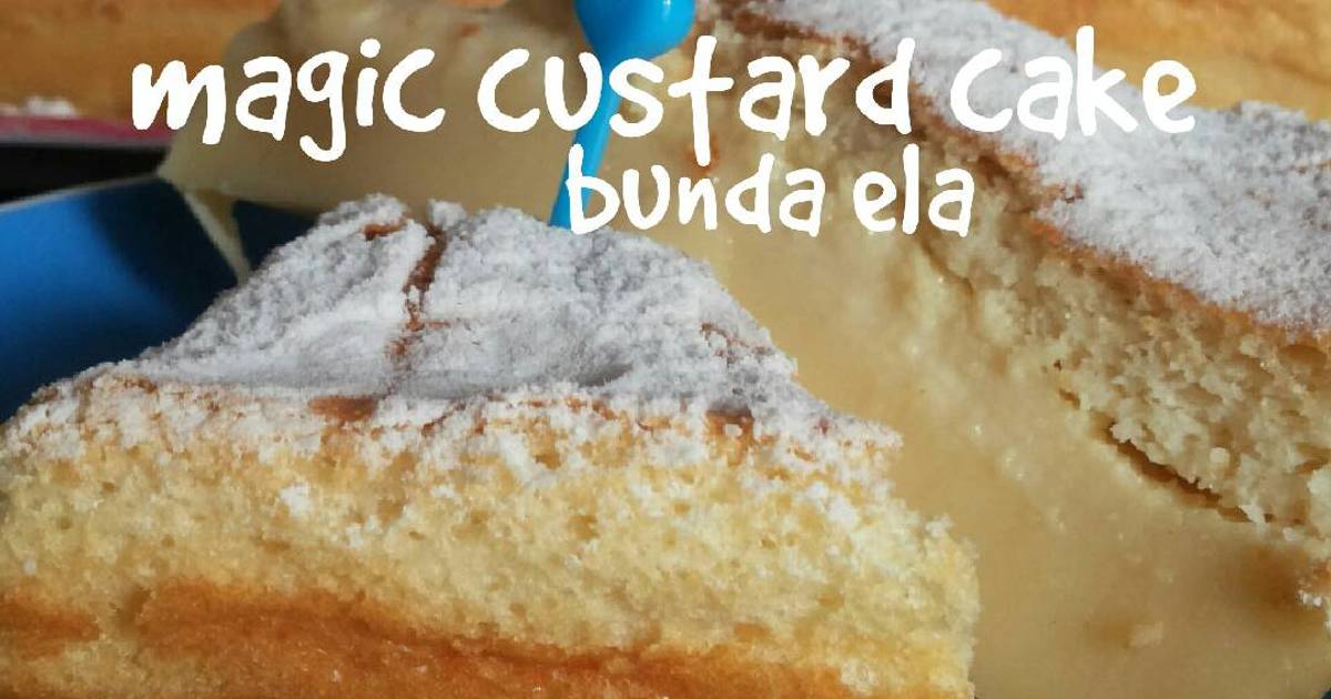 Resep Magic Custard Cake