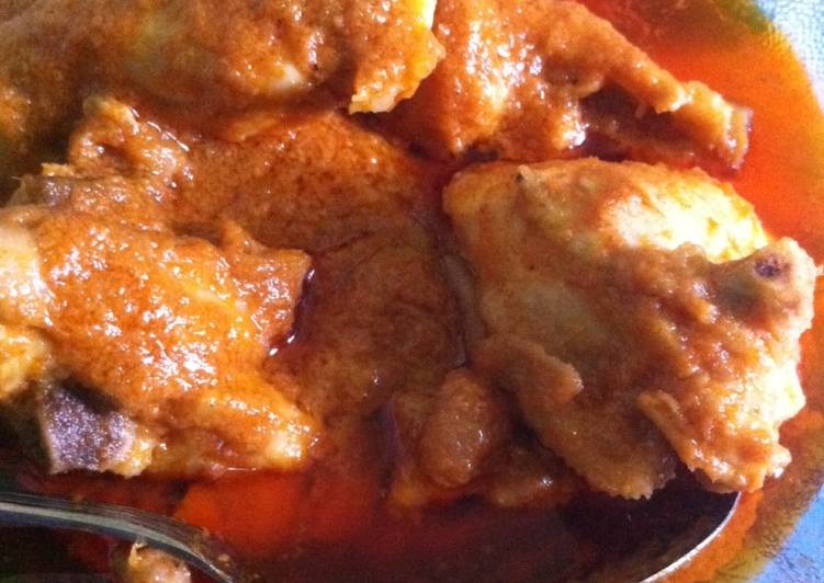 resep lengkap untuk Rendang Ayam mudah