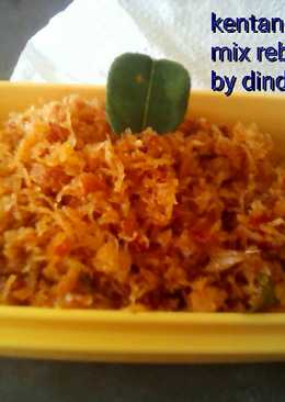 Kentang mustofa (mix rebon)