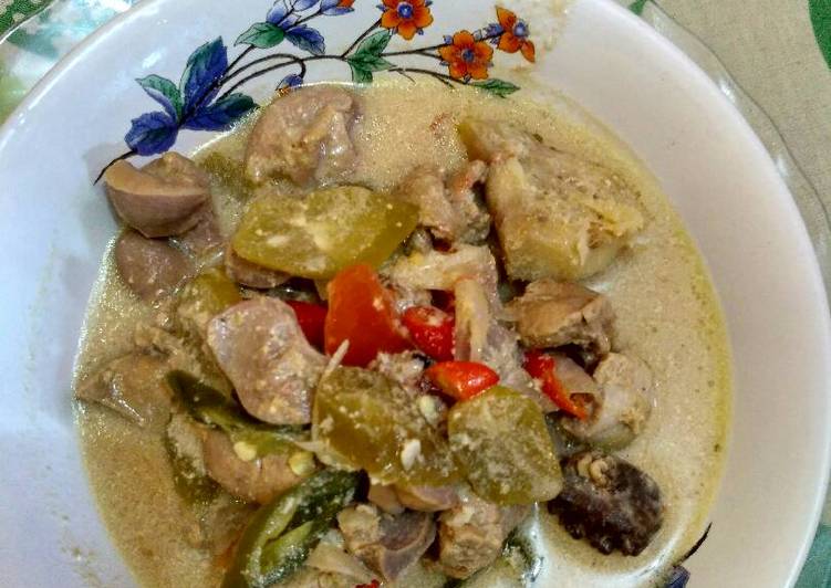 resep makanan Bothok rempela hati/garang asem