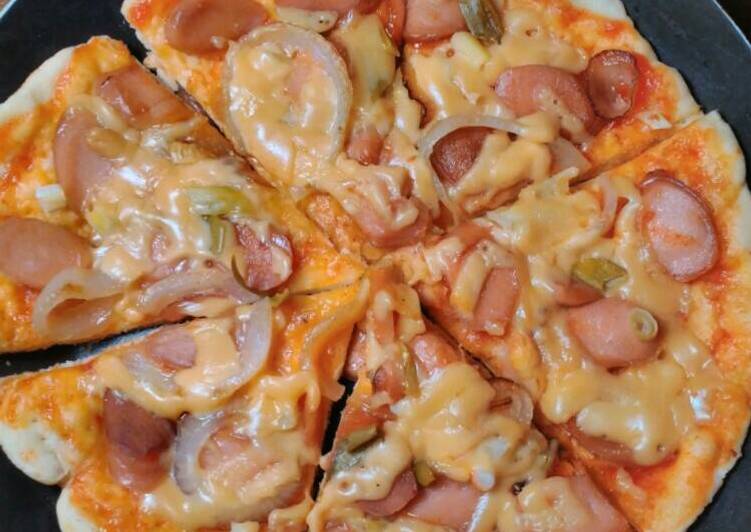 gambar untuk cara membuat Pizza Teflon Thin Crust