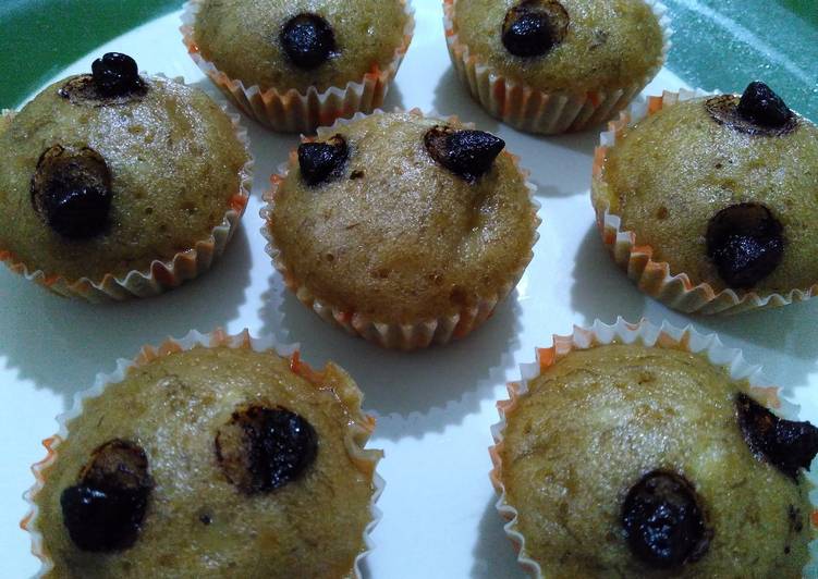 resep Cup cake Pisang Keju Kukus Simple No Mixer