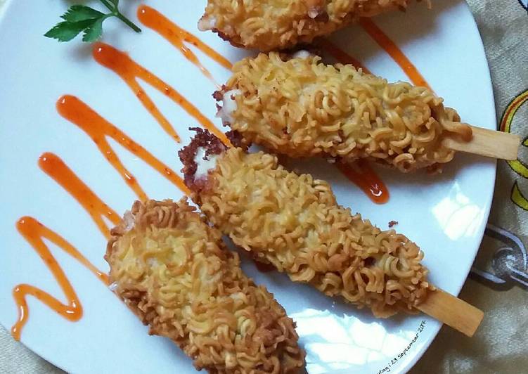 resep lengkap untuk Mozarella Sosis Goreng