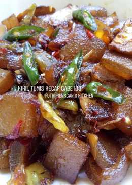 Kikil tumis kecap cabe ijo