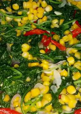 Tumis Bayam Jagung Manis