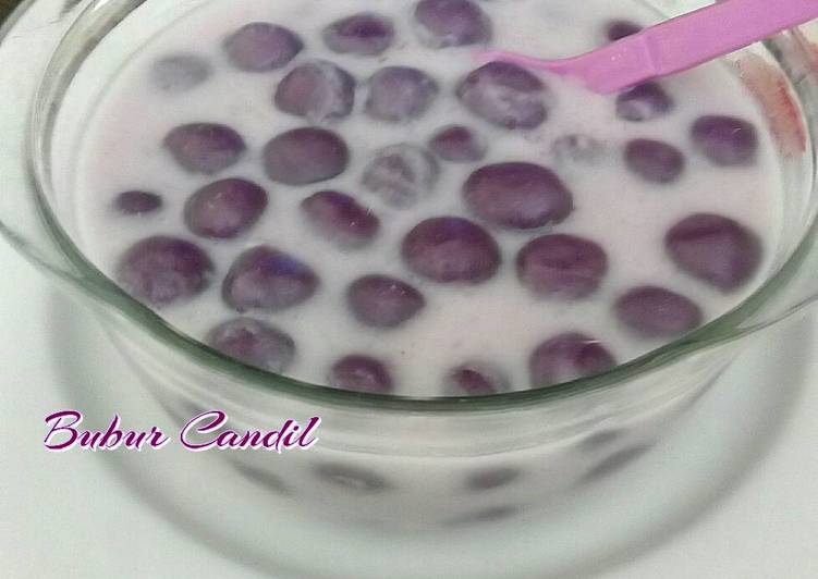 cara membuat Bubur Candil Ubi Ungu