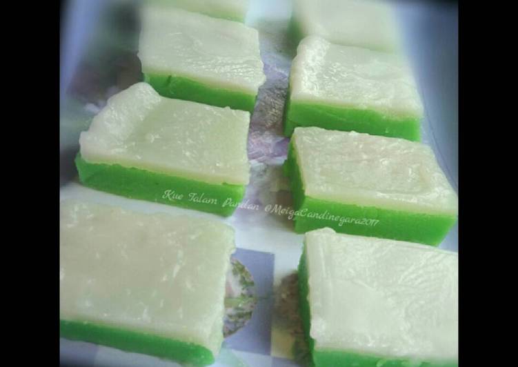 resep lengkap untuk Kue Talam Pandan