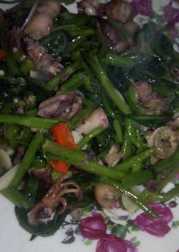 Kangkung cumi asin