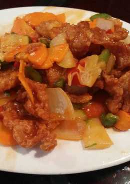 Ayam asam manis pedas ala korea