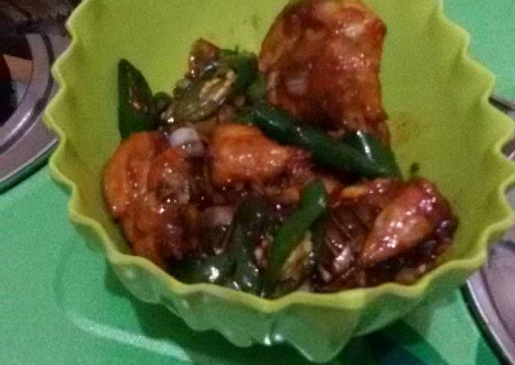 resep Ayam goreng kecap cabe hijau