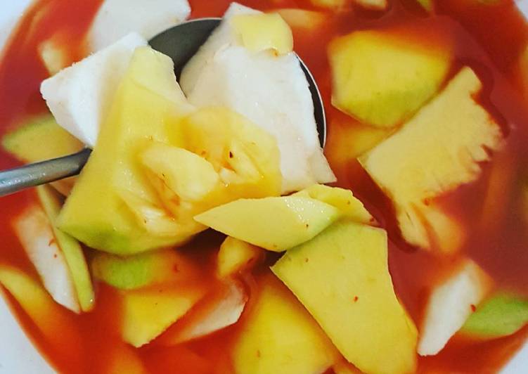 resep lengkap untuk Asinan buah