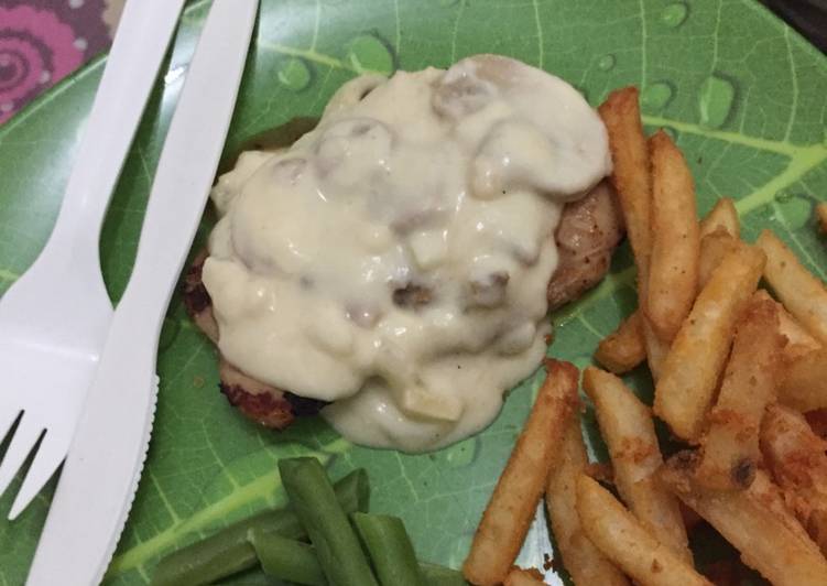 gambar untuk resep makanan Chicken steak creamy souce  ala mamIka