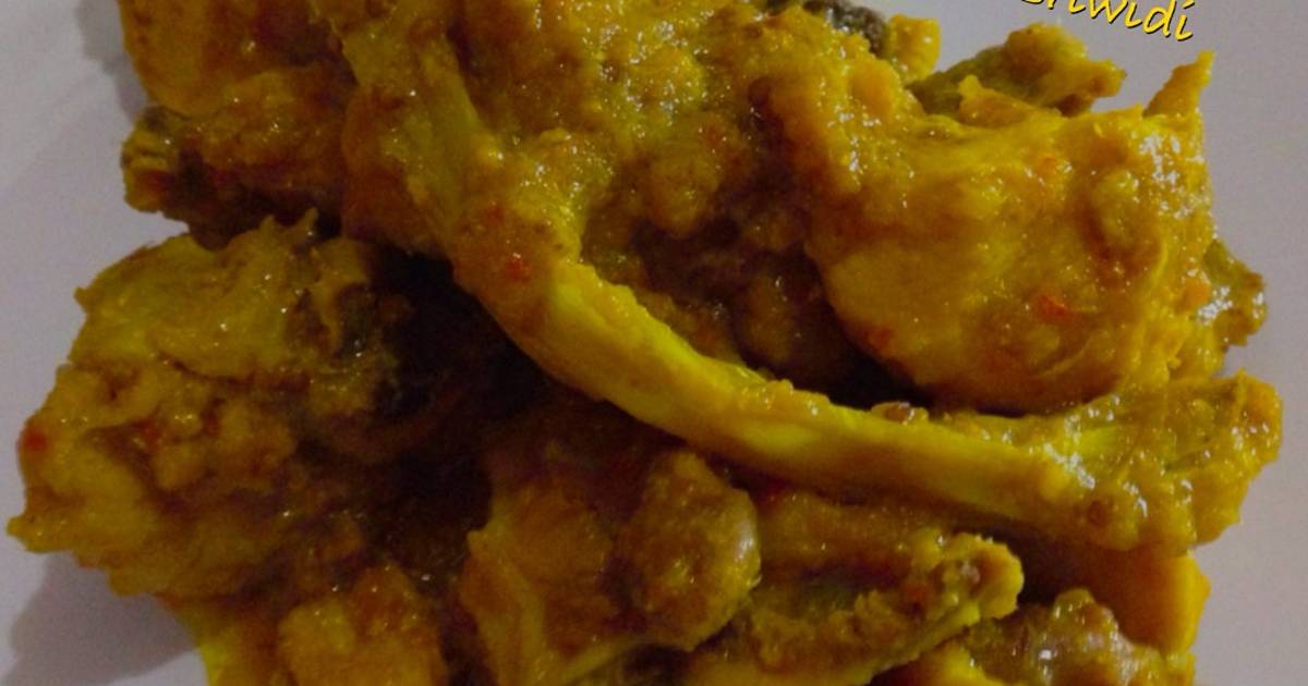 Resep Ayam kunyit gurih ala Dapoer sriwidi