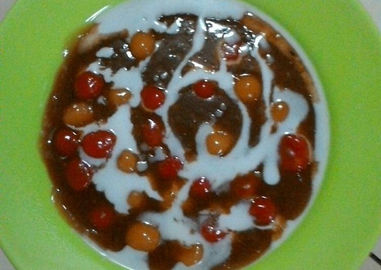 cara membuat Bubur candil merah putih