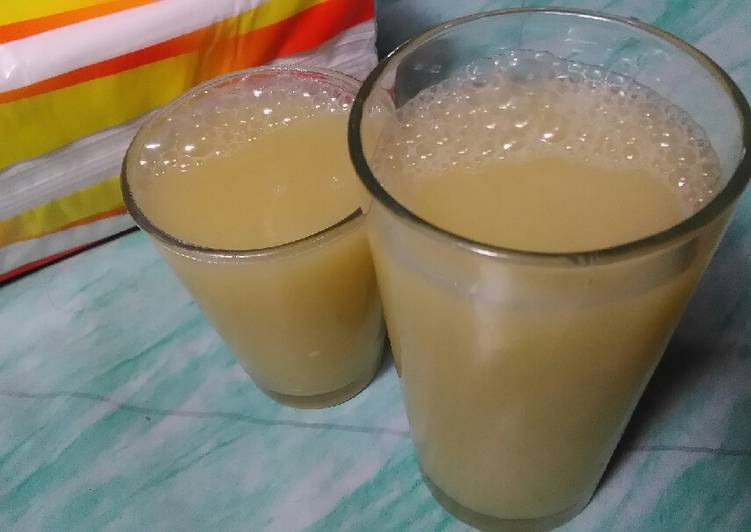 cara membuat Jus mangga muda