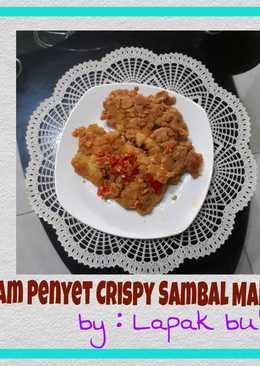 Ayam Penyet Crispy Sambal Mantah