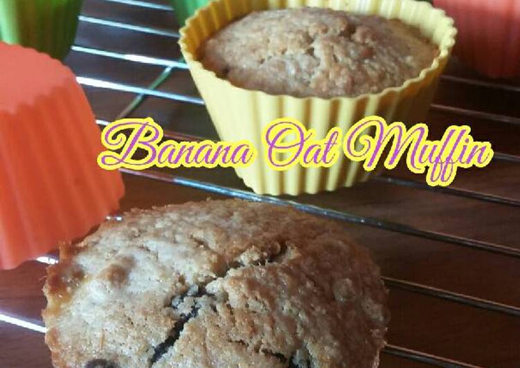 resep masakan Banana Oat Muffin