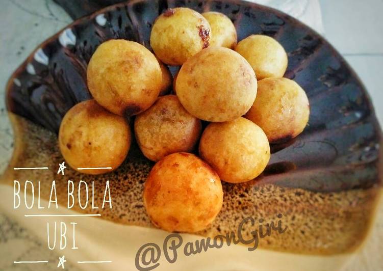 resep masakan Bola Bola Ubi isi gulmer dan keju