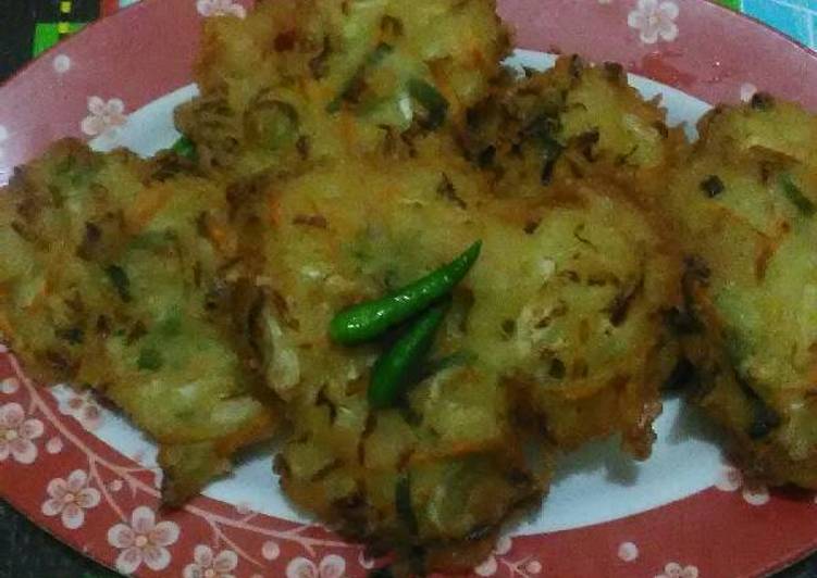 cara membuat Bakwan Sayur Crispy