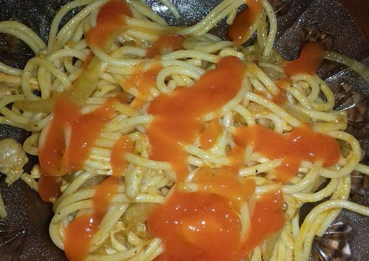 bahan dan cara membuat Spagheti Iam sederhana ala rumahan ????