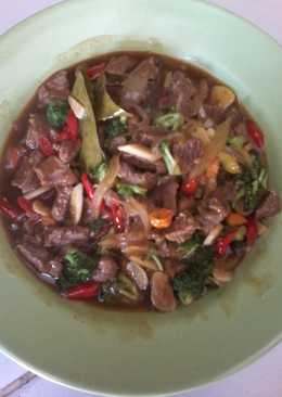 Tumis daging teriyaki + sayur