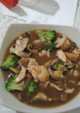 Chicken teriyaki with mushroom