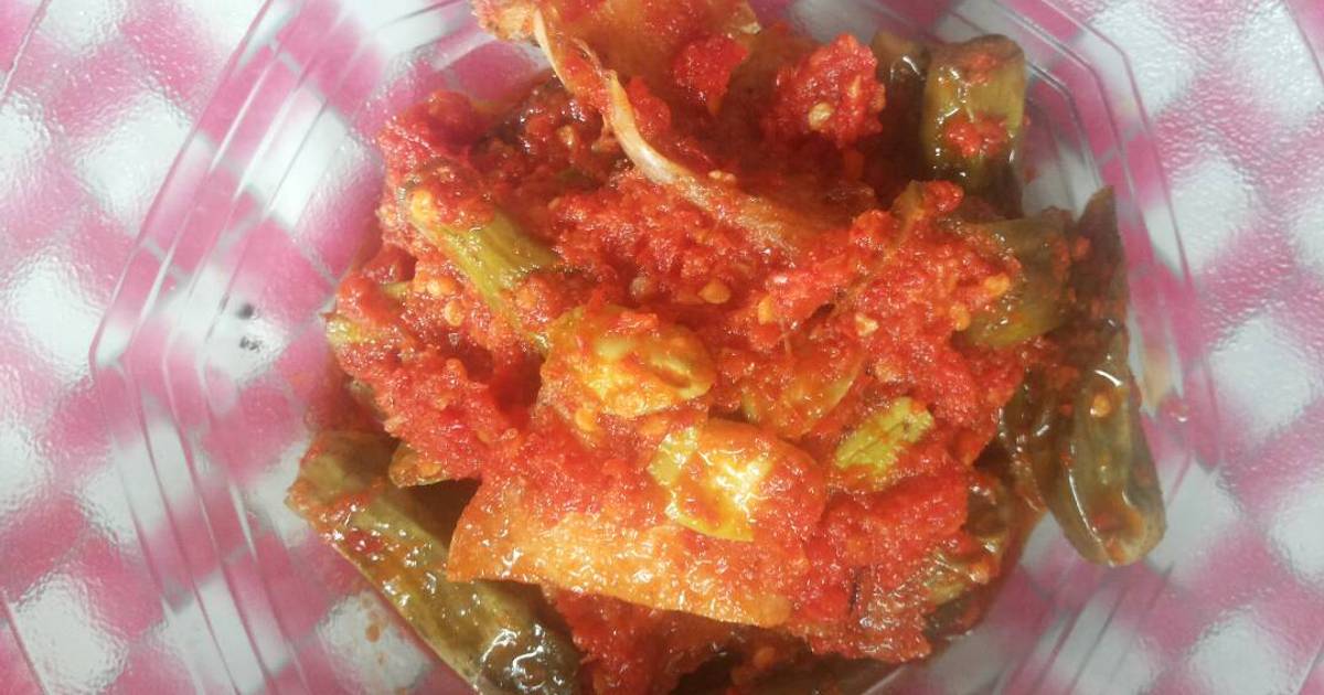 Resep Ikan  asin gabus  disambel terong n pete oleh Annisa 