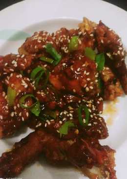 Spicy korean chiken wings