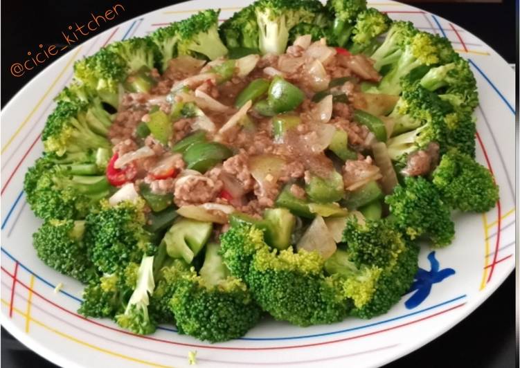 resep Brokoli Daging Lada Hitam