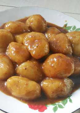 Cilok bumbu kacang mantap