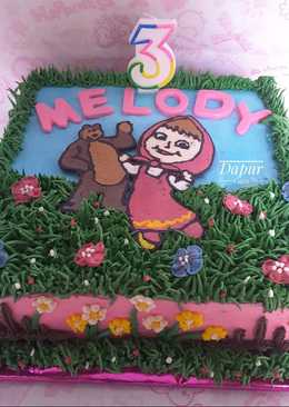 Masha Birthday Cake / Kue Ulang Tahun Masha