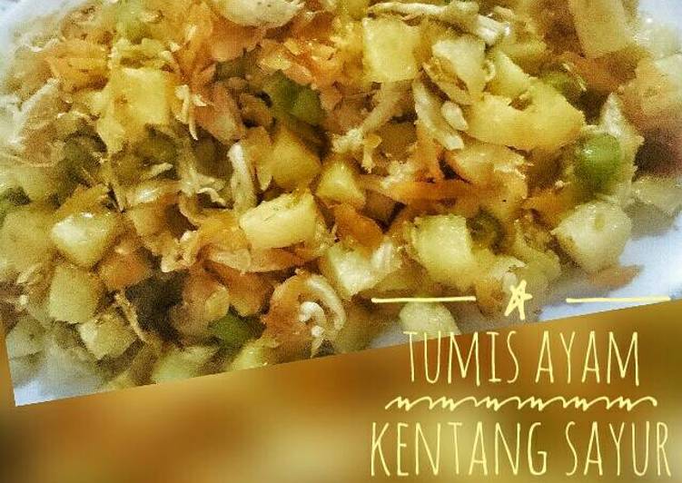 gambar untuk resep Tumis Ayam Kentang Sayur #postingrame2_ayam