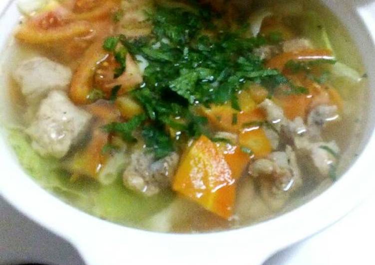 Resep Sup ayam bawang Oleh aris nugroho