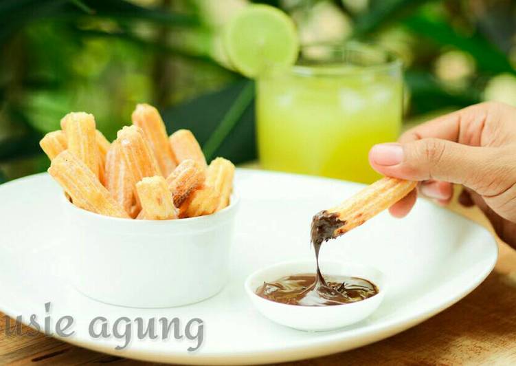 cara membuat Churros aka donat spanyol simple