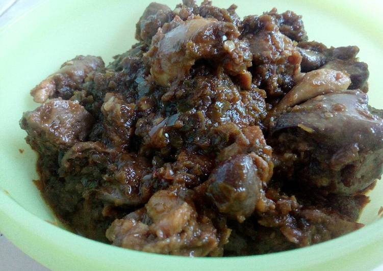 resep makanan Sambal goreng ampela ati cabe hijau