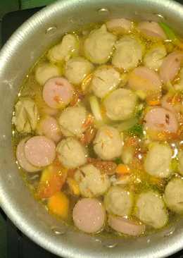 Sop sayur bakso sosis #BikinRamadanBerkesan