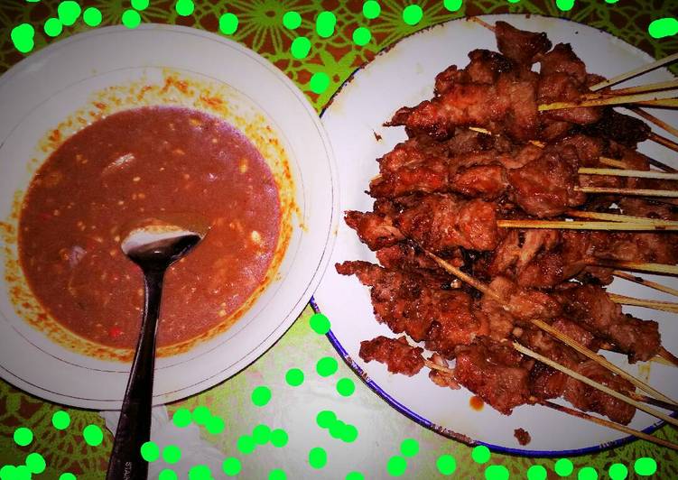 resep masakan Sate kambing dengan Sambal kacang Sepesial..yamiee??#KitaBerbagi