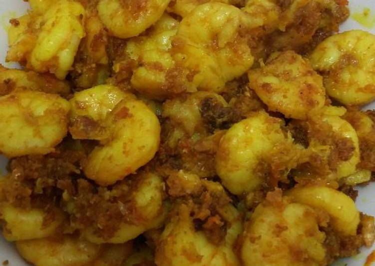 resep masakan Udang goreng kunyit