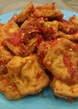 Tahu tempe bumbu merah