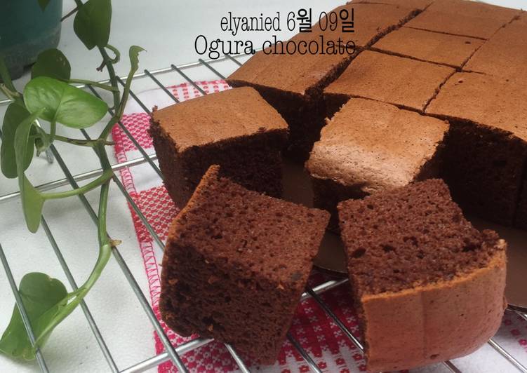 resep makanan Ogura chocolate - super moist nyoklat banget