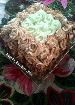 Ombre Cake Tart Lembut (irit tapi tetap istimewa)