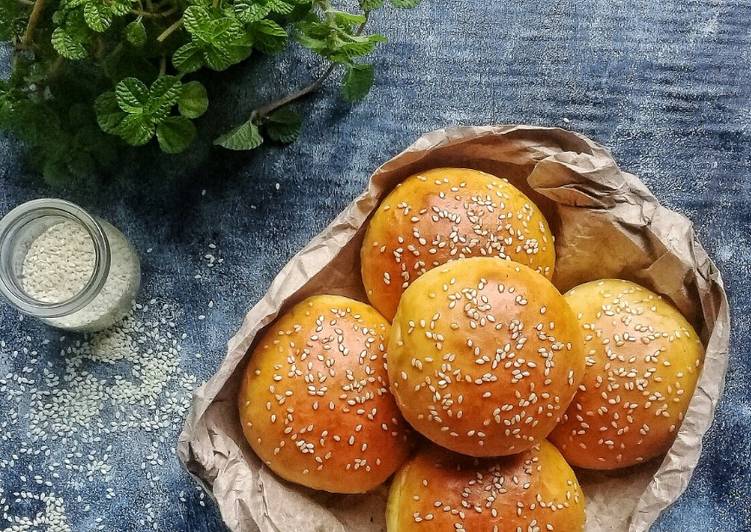 cara membuat Burger Bun (Roti Burger)