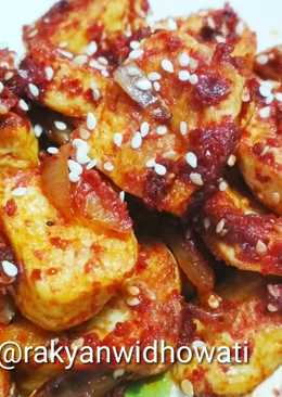 Dubu Jorim (Tahu Goreng Pedas Korea/Spicy Braised Tofu)