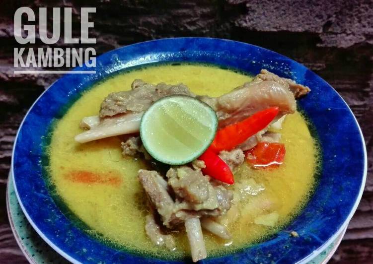 resep lengkap untuk Gule (becek) kambing khas Tulungagung