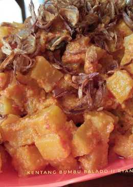 Kentang balado basah