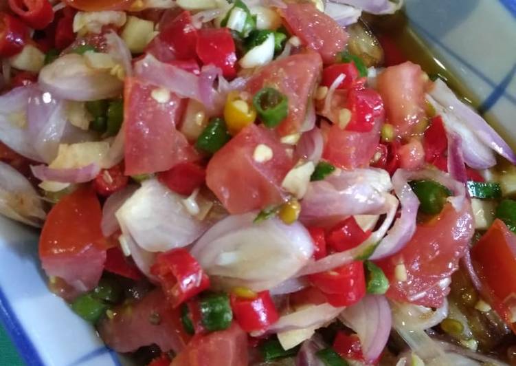 Terung goreng sambal matah recipe main photo