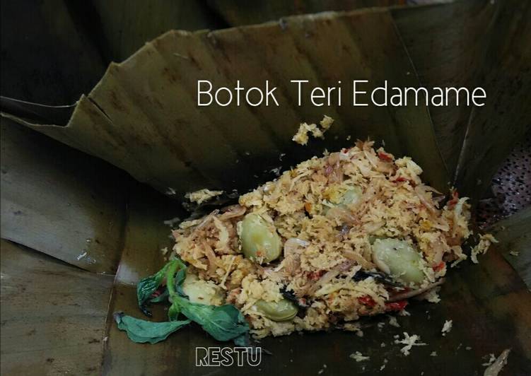 resep lengkap untuk Botok Ebi Edamame